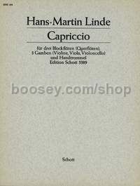 Capriccio - 3 recorders (SAT) & 3 violas da gamba (score & parts)