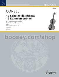 12 Chamber Sonatas op. 2 Band 1 - 2 violins & basso continuo