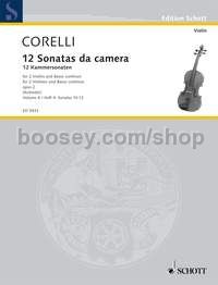 12 Chamber Sonatas op. 2 Band 4 - 2 violins & basso continuo