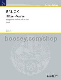 Bläser-Messe Werk 30 - mixed choir (SAB) with brass (score)