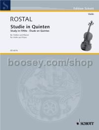 Studie in Quinten - violin & piano