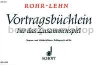 Vortragsbüchlein für das Zusammenspiel - soprano- & treble recorder