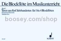 Die Blockflöte im Musikunterricht Band 1 - 1-4 recorders; percussion ad lib.
