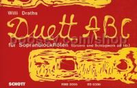 Duet - ABC - 2 descant recorders, guitar & percussion (ad lib.)