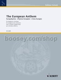 The European Anthem - orchestra (score)
