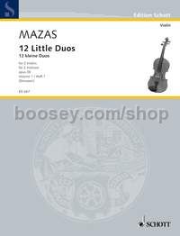 12 Little Duos op. 38 Band 1 - 2 violins