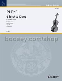 6 easy Duos op. 8 - 2 violins