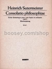 Consolatio philosophiae (vocal score)
