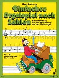 Einfaches Orgelspiel nach Zahlen - electric organ