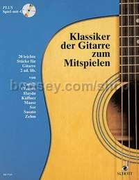 Klassiker der Gitarre zum Mitspielen - guitar (guitar 2 ad lib.) (+ CD)