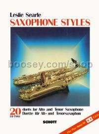 Saxophone Styles - 2 saxophones (A/T) (+ cassette)