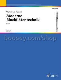 Moderne Blockflötentechnik Band 1 - soprano- or treble recorder