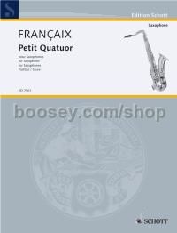 Petit quatuor - 4 saxophones (SATBar) (score)