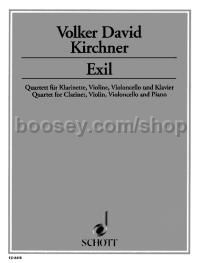 Exil - clarinet, violin, cello & piano (score & parts)