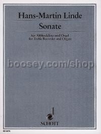 Sonata - treble recorder & organ