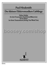 Des kleinen Elektromusikers Lieblinge - string trio / wind instruments trio (score & parts)