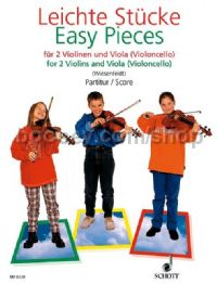 Easy Pieces - 2 violins & viola (cello) (score)