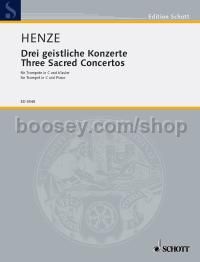 3 Sacred Concertos - trumpet in C & piano