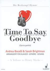 Time To Say Goodbye - voice & piano; guitar ad lib.