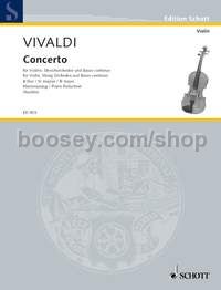 Concerto in Bb major - violin & piano reduction