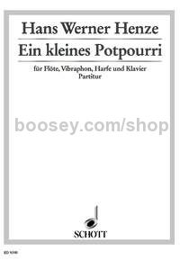 Ein kleines Potpourri - flute, vibraphone, harp & piano (score & parts)