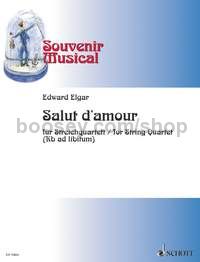 Salut d'amour - string quartet (double bass ad lib.) (score & parts)