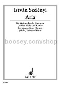Aria - cello (violin, viola) or clarinet (alto saxophone) & piano
