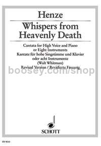 Whispers from Heavenly Death - high voice & piano (score)
