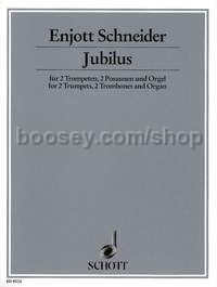 Jubilus - 2 trumpets, 2 trombones & organ (score & parts)