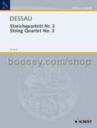String Quartet No. 3 (score & parts)