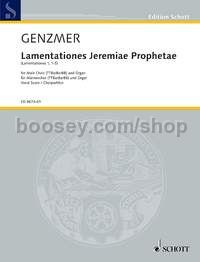 Lamentationes Jeremiae Prophetae GeWV 64 (choral score)