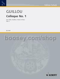 Colloque No. 1 op. 2 - flute, oboe, violin & piano (score & parts)