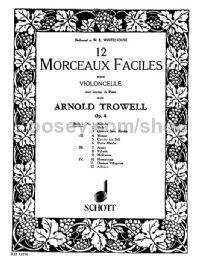 12 Morceaux Faciles Op. 4Book 1 Cello