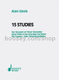 15 Studies for Descant or Tenor Recorder