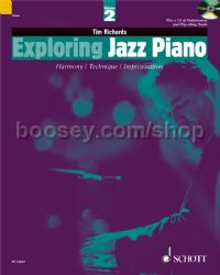 Exploring Jazz Piano vol.2 (Book & CD) Schott Pop Styles series