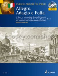 Allegro, Adagio e Follia for violin (+ CD)