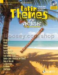 Latin Themes Alto Recorder (Book & CD)