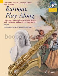 Baroque Play-Along Tenor Sax (Book & CD) Schott Master Play-Along Series