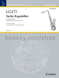 Bagatelles (6) Saxophone Quartet