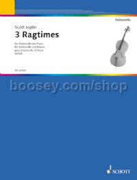Ragtimes (3) cello & piano