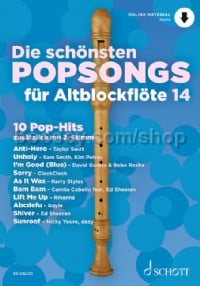 Die schönsten Popsongs für Alt-Blockflöte, Vol. 14