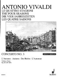 Four Seasons Op. 8 No.3 Autumn violin