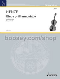 Etude Philharmonique violin