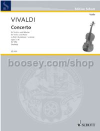 Concerto Amin Op. 3/6 Violin & Piano