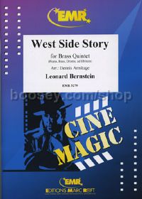 West Side Story for brass quintet (piano, bass & drums ad lib.)