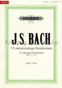 15 Two-part Inventions BWV 772-786