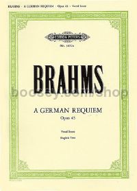 Ein Deutsches Requiem Op 45 (vocal score in English)