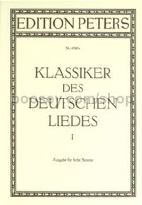 Classics of the German Lied, vol.1