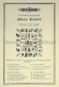 15 Balletti/Italian Madrigals Vol.2