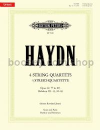String Quartets opp. 42, 77 and 103